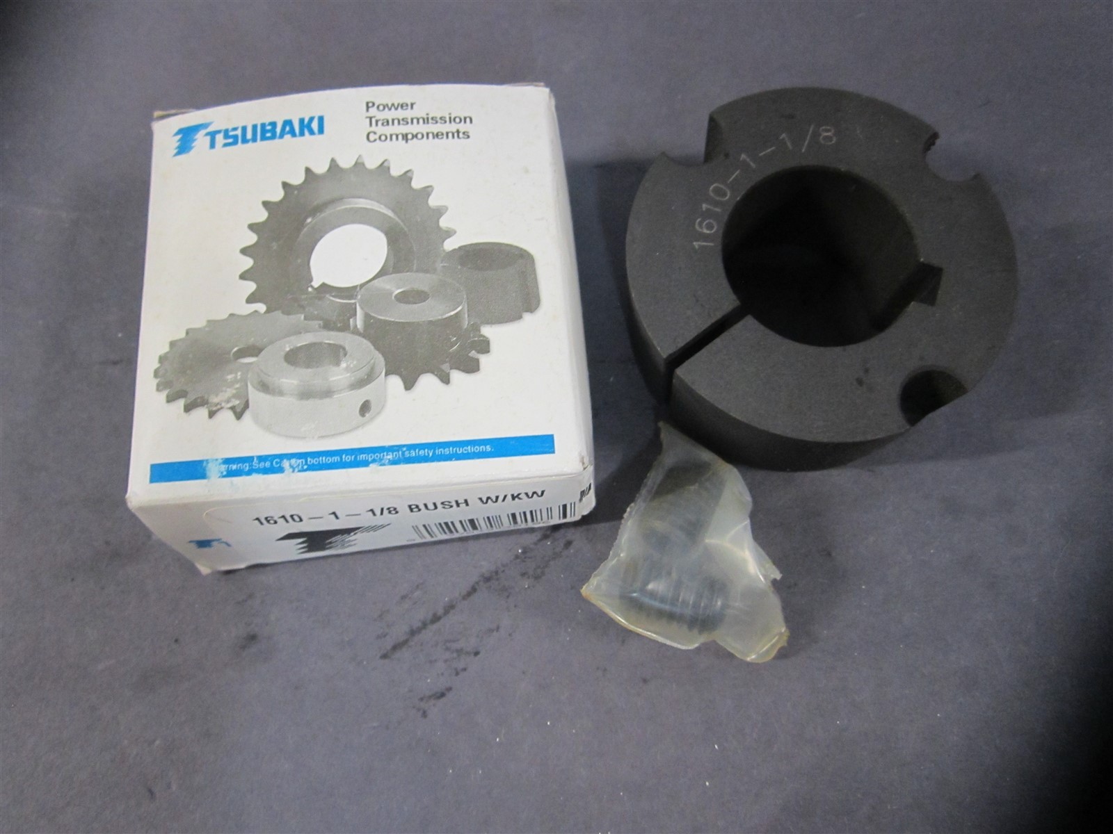 US Tsubaki (1610) 1/4" x 1/8" Keyway Ductile Iron 1-1/8" Taper Lock Bushing