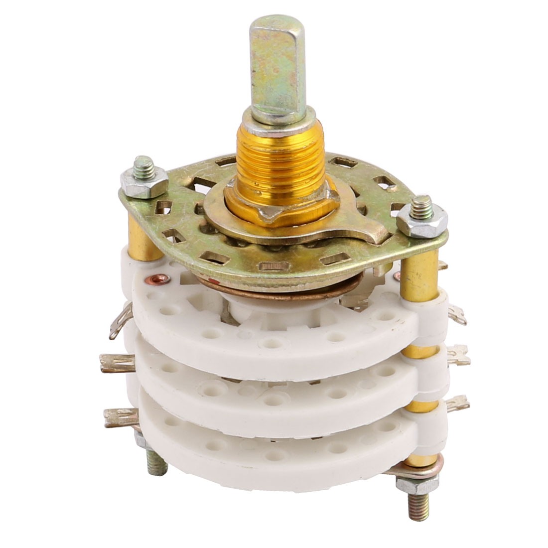3 Pole 6 Position Three Decks 21 Terminal Band Channel Rotary Switch Selector