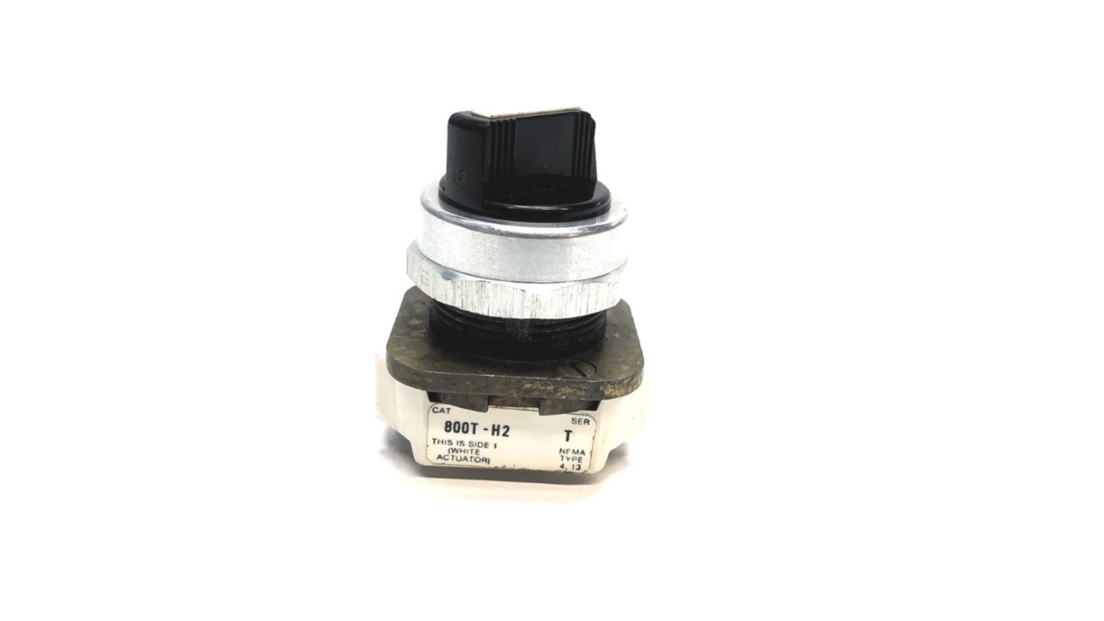 White Actuator Selector Switch For Allen-Bradley 800T-H2 USED