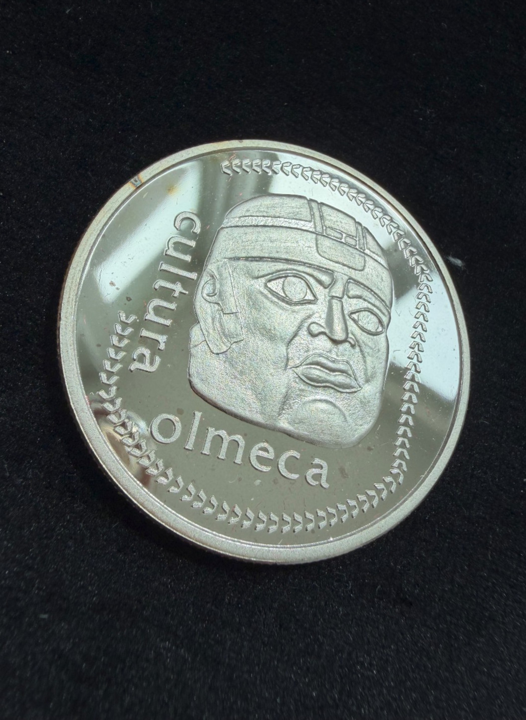 1985 Viva Mexico Maya Culture Silver Proof - RARE find