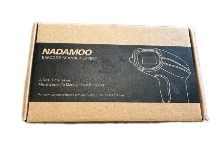(NEW) NADAMOO BUR3003 Wireless Barcode Scanner BUR 3003 Open Box