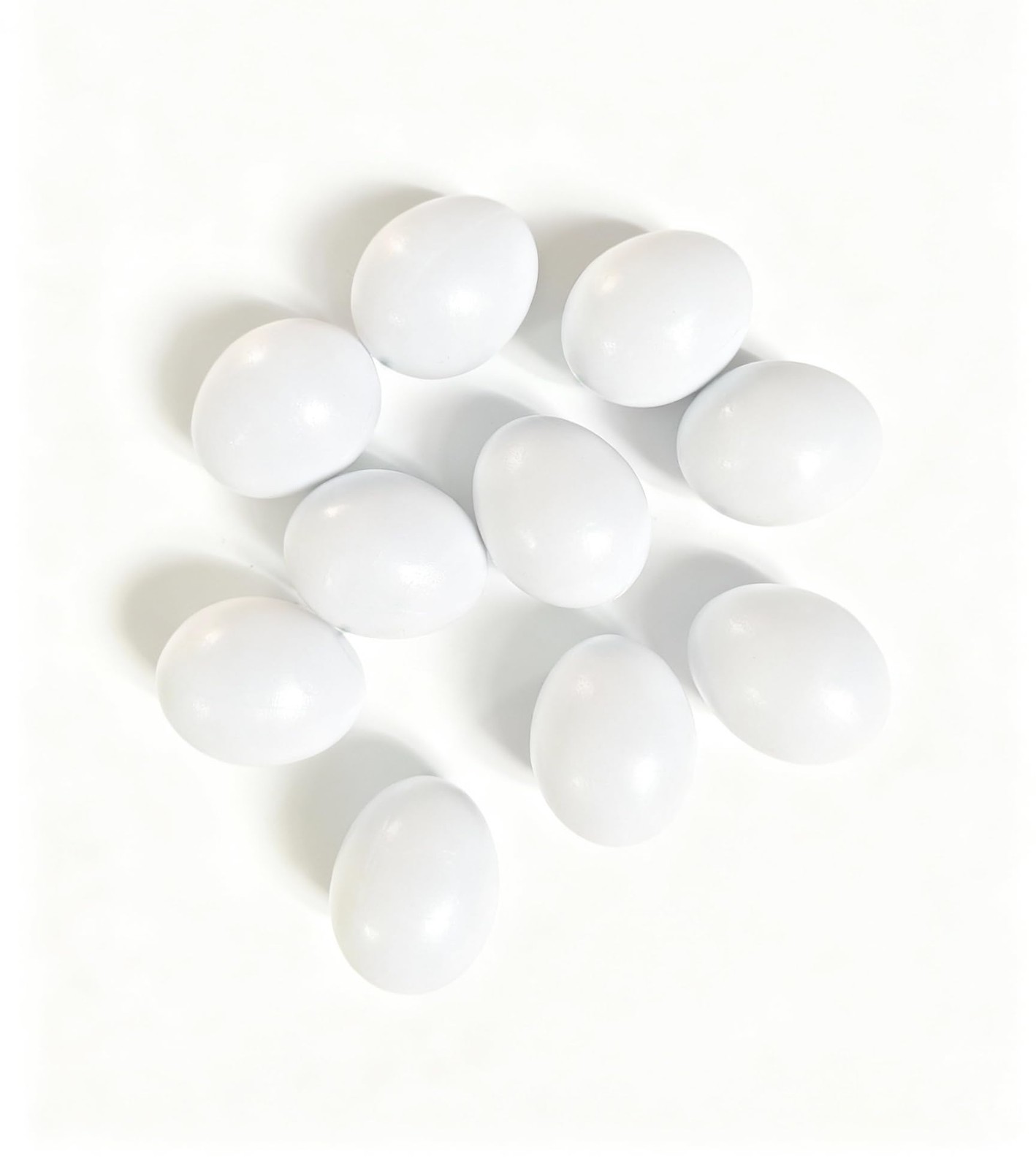 Azatemgo 10 Pack Small Plastic Parrot Eggs - 1.03 Inch Fake Bird parrot