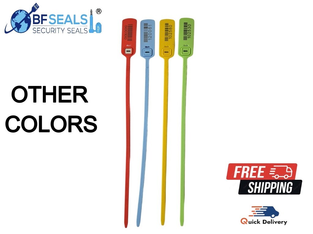 Plastic Security Seals with Metal Insert – 100 pcs Yellow-16-Inch/40cm