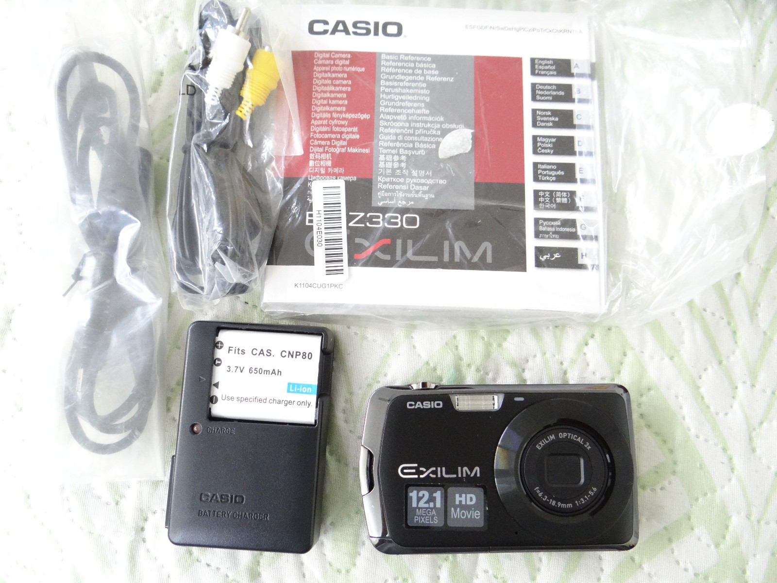 Casio EXILIM EX-Z330 Digital Camera -Black 12.1MP - open box