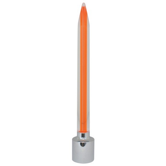 Amber Rocket Style Bumper Guide Top With Stainless Steel Base 1 Inch ID