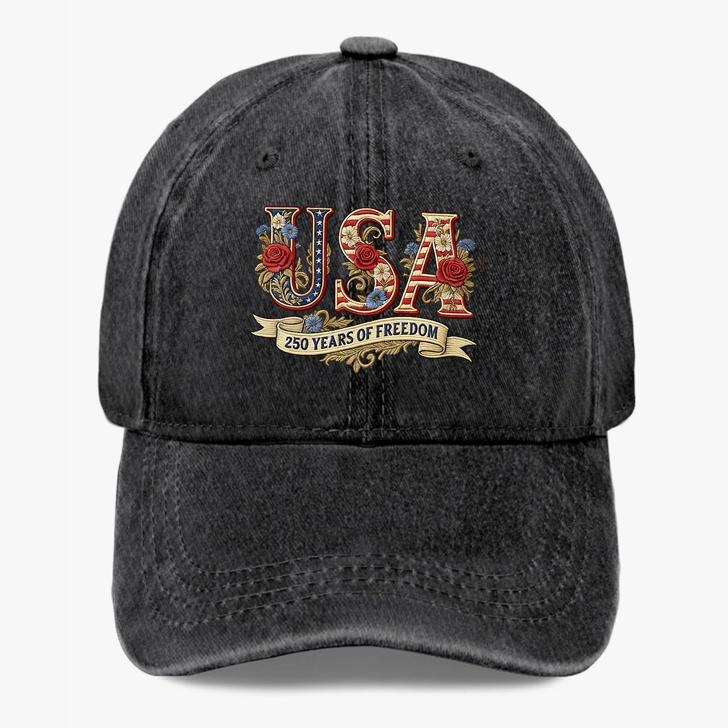 USA 250 Hat Patriotic Baseball Cap 250 Years of Freedom Vintage America Hat