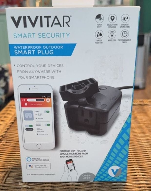 Vivitar Smart Security Waterproof Outdoor Smart Plug