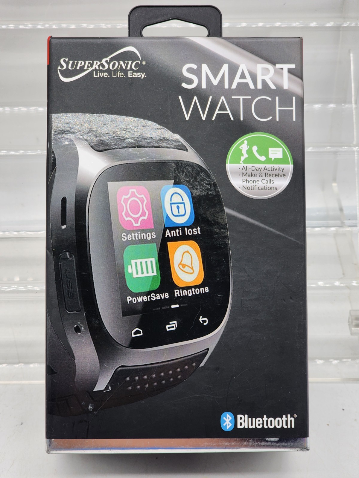 Supersonic Smart Watch SC-68SW Bluetooth activity sleep track make/receive calls