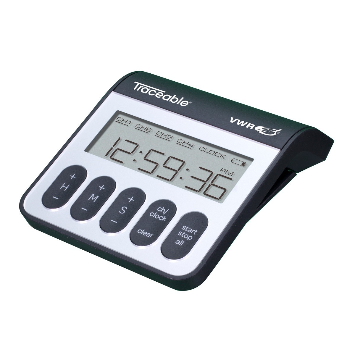 VWR 76595-170 Traceable 5667 Four-Channel Alarm Timer Clock