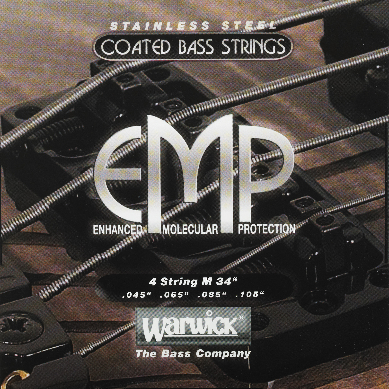 Warwick EMP Stainless Steel Coated - Bass String Set, 4-String, Medium,