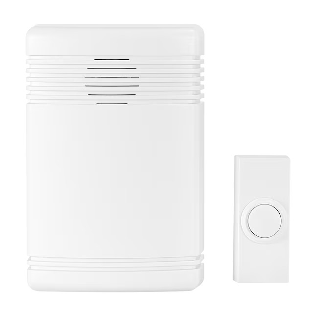 Wireless Doorbell Kit, battery operated, 2 melodies #6291125 UTILITECH