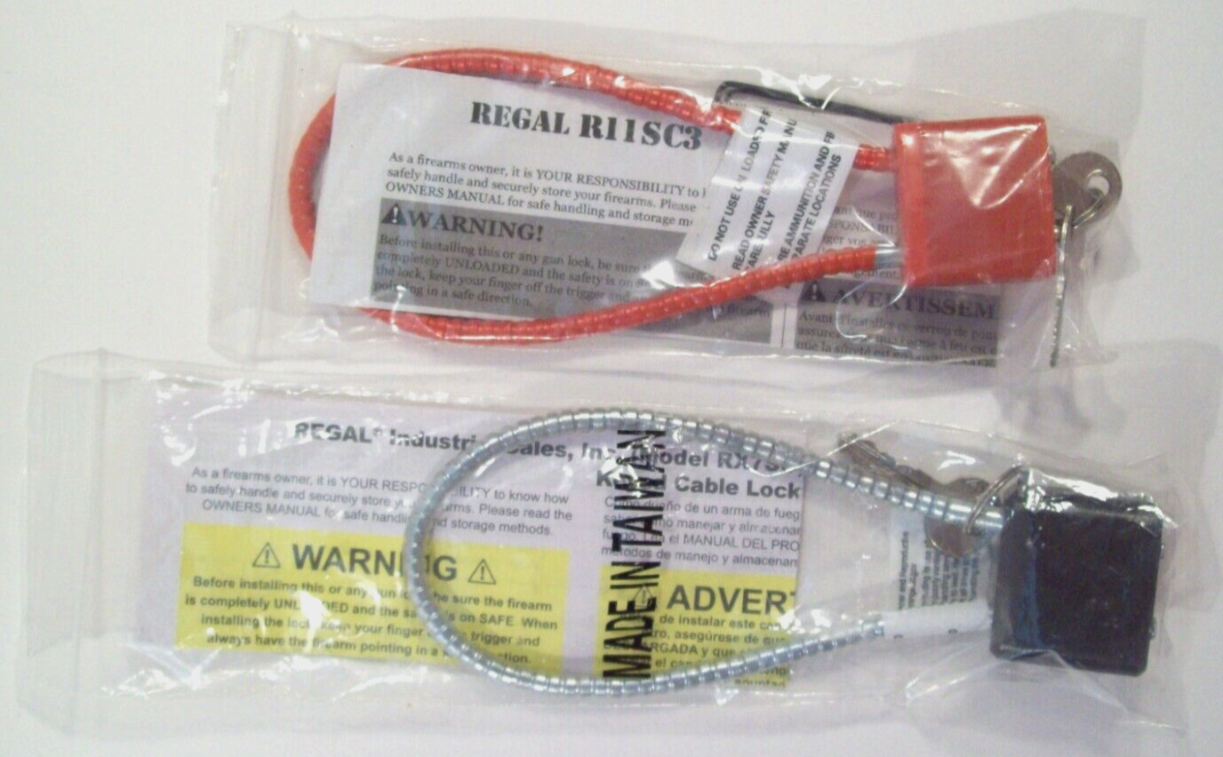 New Gun Cable Lock Lot, Regal RX7SC, Regal R11SC3