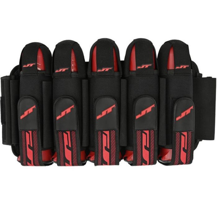 JT FX Professional Level Paintball Harness Pod Pack 5+8 OD Red