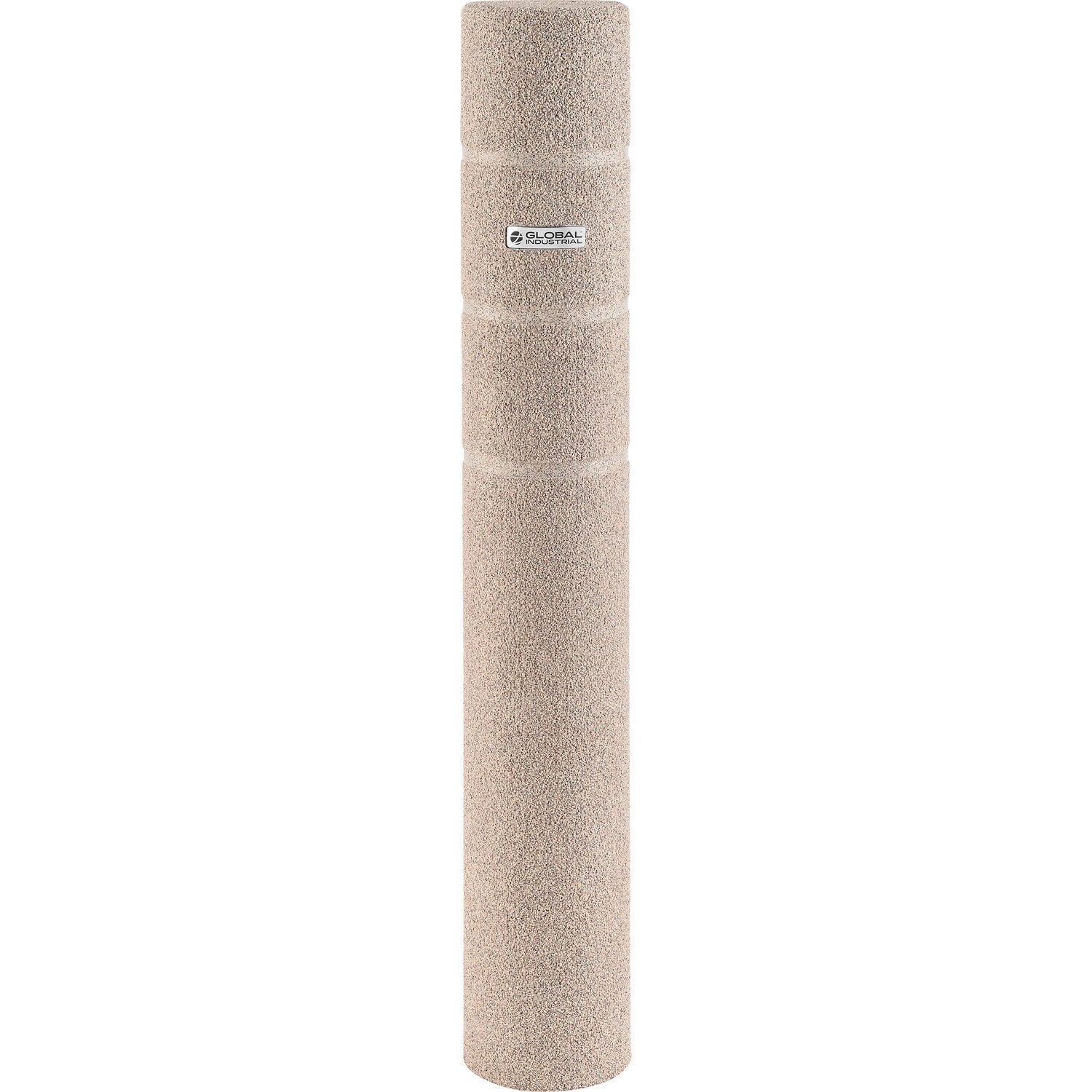 Global Industrial Decorative Bollard Cover 8'' Dia. x 60''H Stone Finish