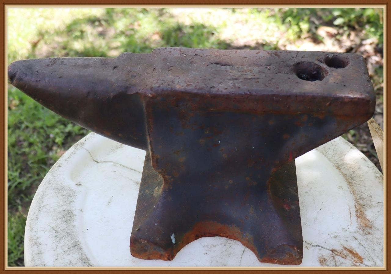 VINTAGE - 50 POUND ANVIL" BAY STATE B 5 " FORGED STEEL BLACKSMITHING HORN