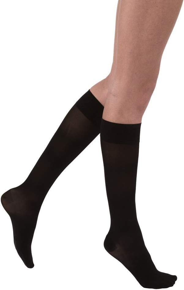 Jobst UltraSheer Knee-High, Closed Toe, 30-40mmHg (Size: XL) Classic Black
