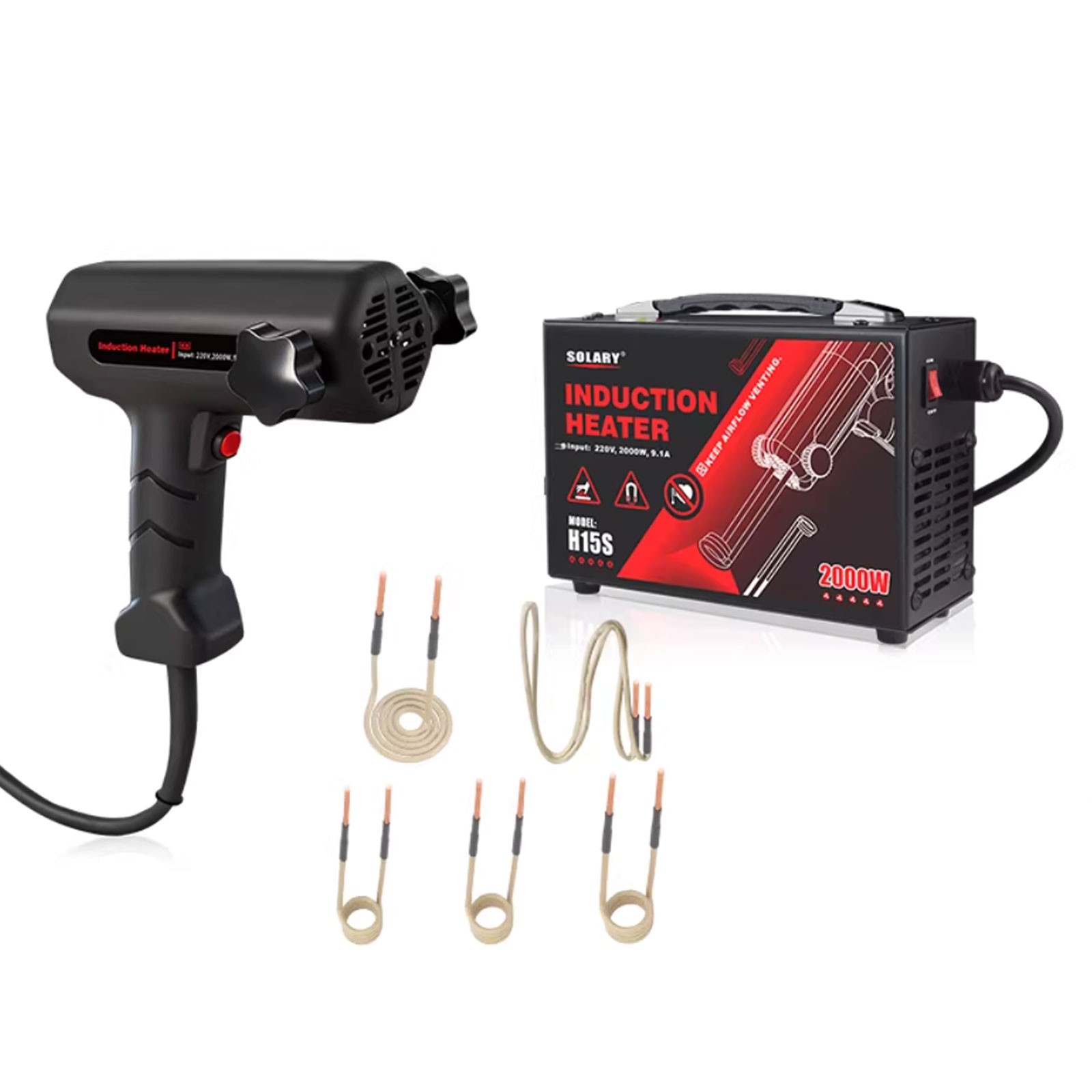 High-Frequency Induction Heater for Automotive Repair & Industrial Use Handheld