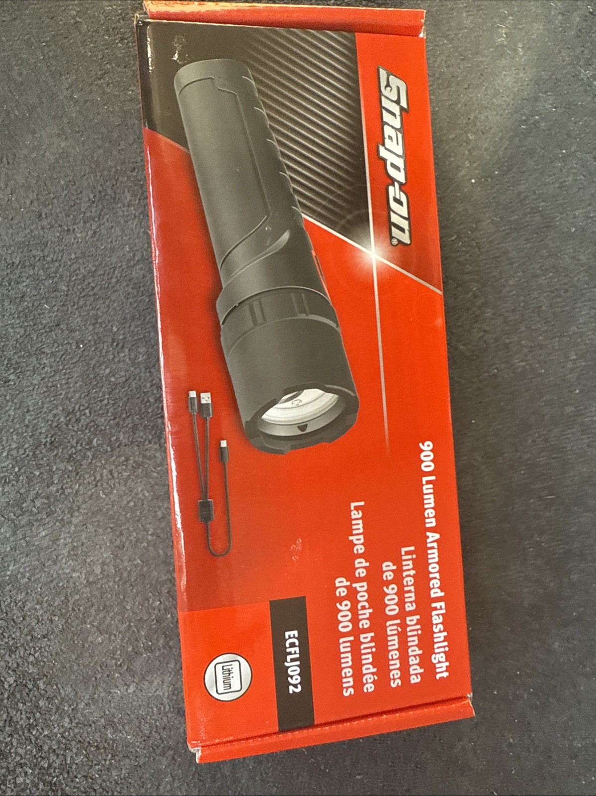 For Snap On Tools ECFLJ092 Armored Flashlight 900 Lumen