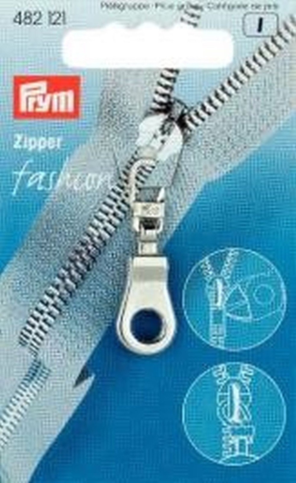 1 Fashion Zipper Silver Eyelet Zipper Replacement