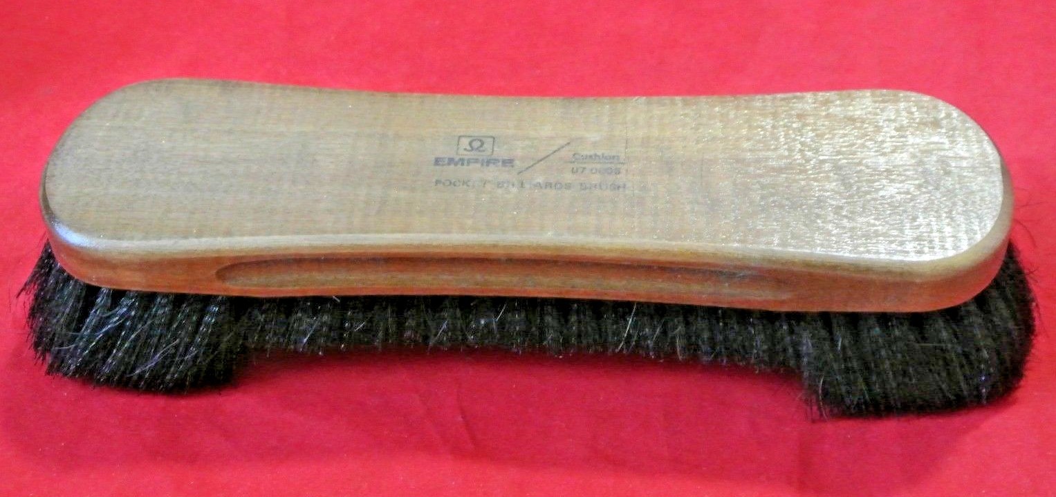 Vintage Empire Oak Wood Cushion Pocket Billiard Brush 07 0606, 11" Long