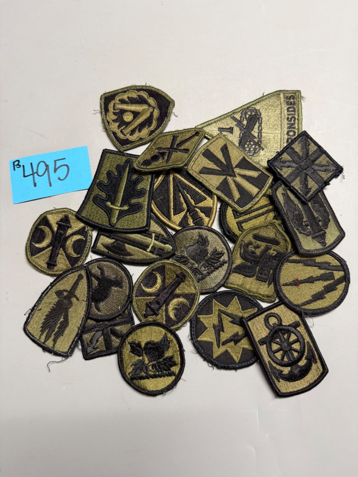 Cold War US Olive Drab Patch Lot b495