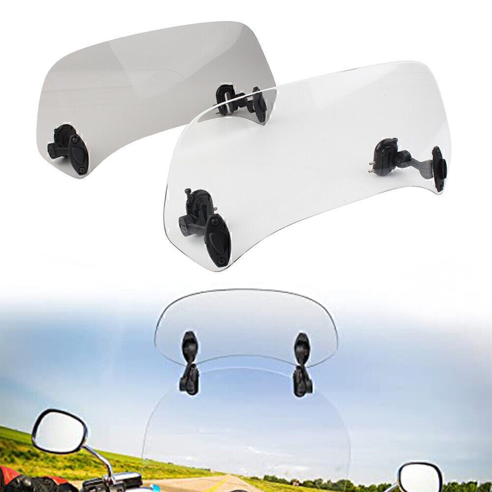 Adjustable Clip On Windshield Extension Spoiler Wind Deflector Universal