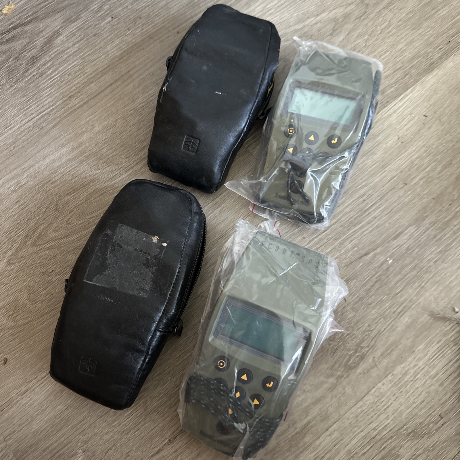 Lot Of 2 Trimble Navigation Scout Master GPS With Cases