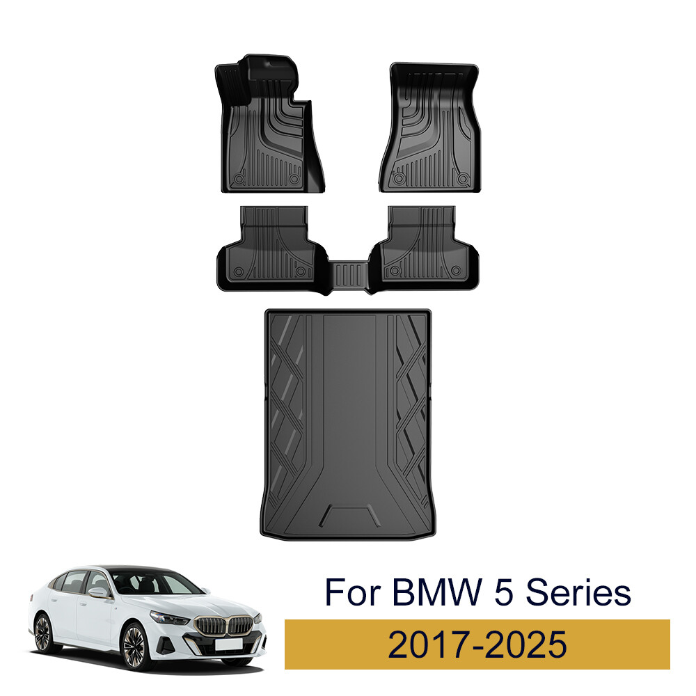 Car Floor Mat &cargo liner For 2017-2023 BMW 5 Series Sedan 540i 530e M550i 530i