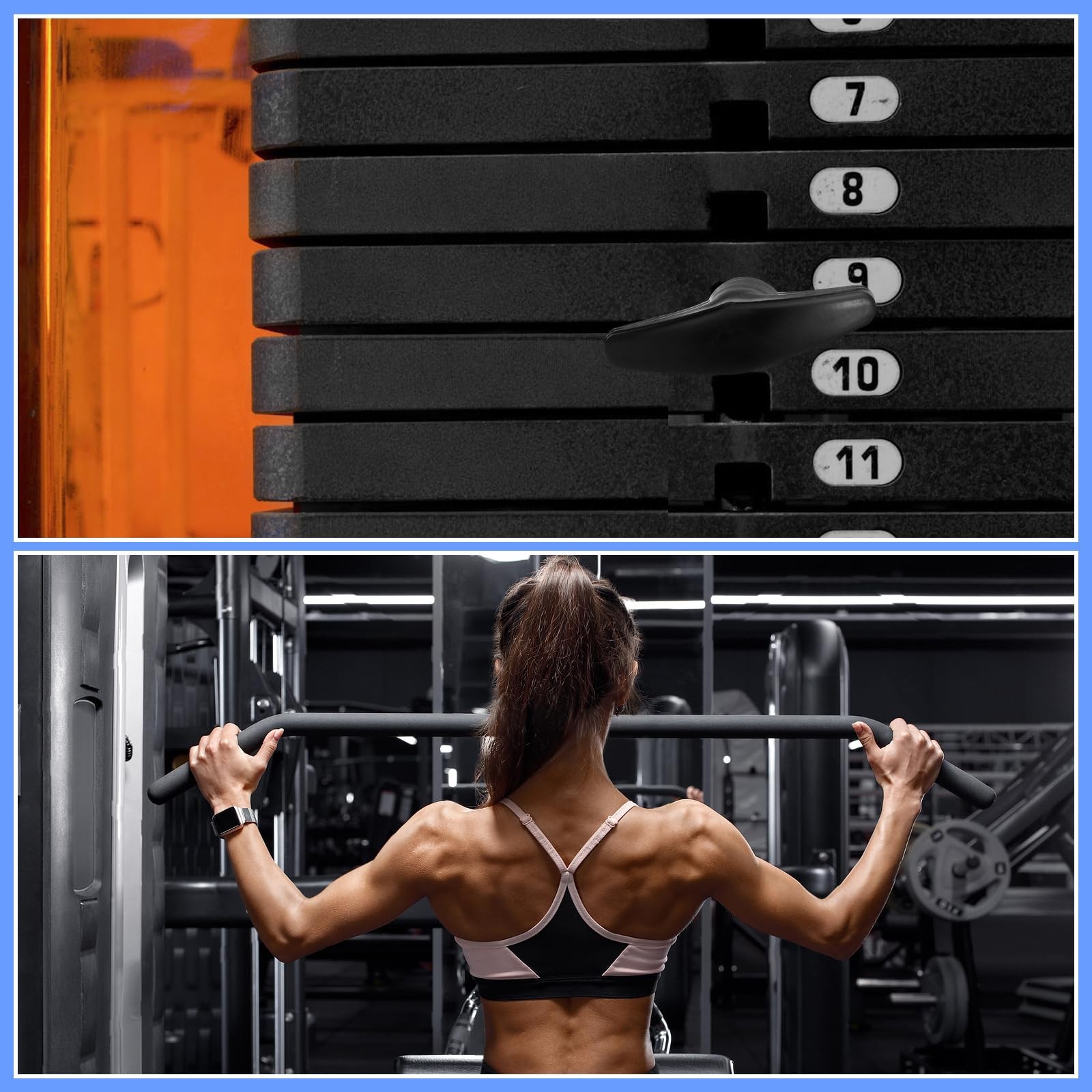 3pcs Weight Stack Pin, Gym Pins for Weight Stack,Weight Lifting Pins Universal