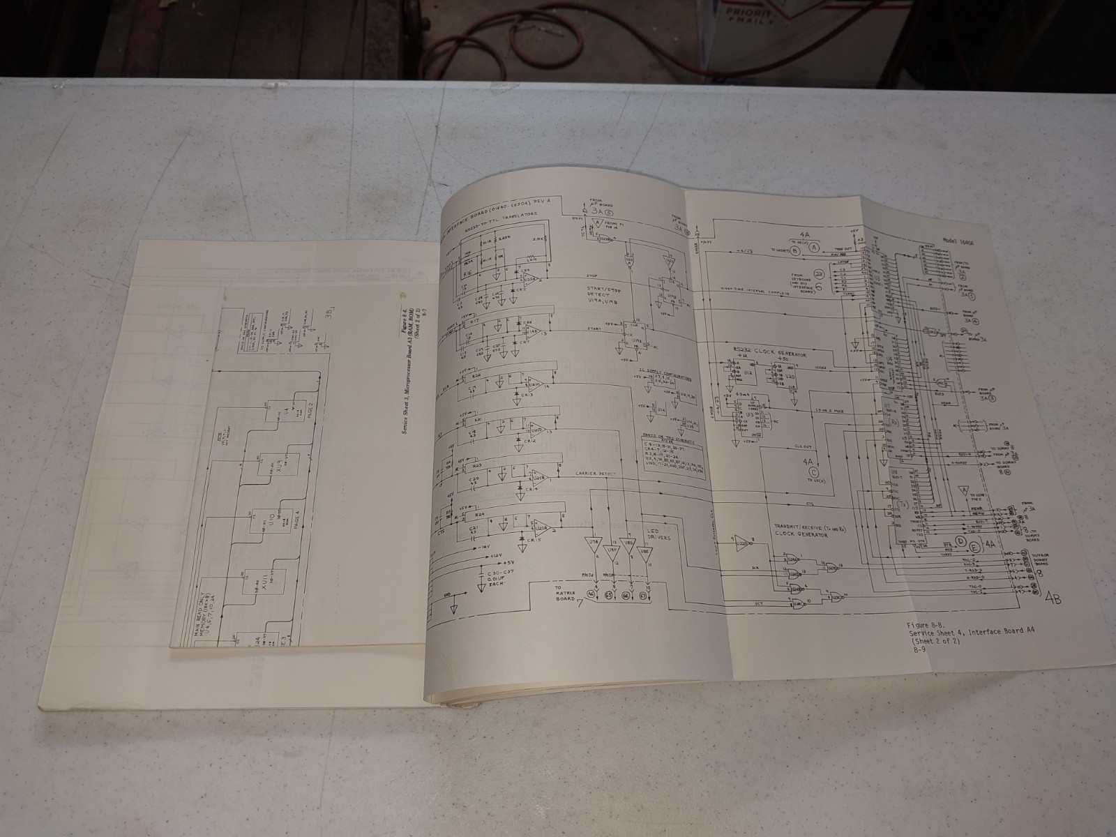 Original HP 1640A serial data analyzer preliminary service manual 01640-90901