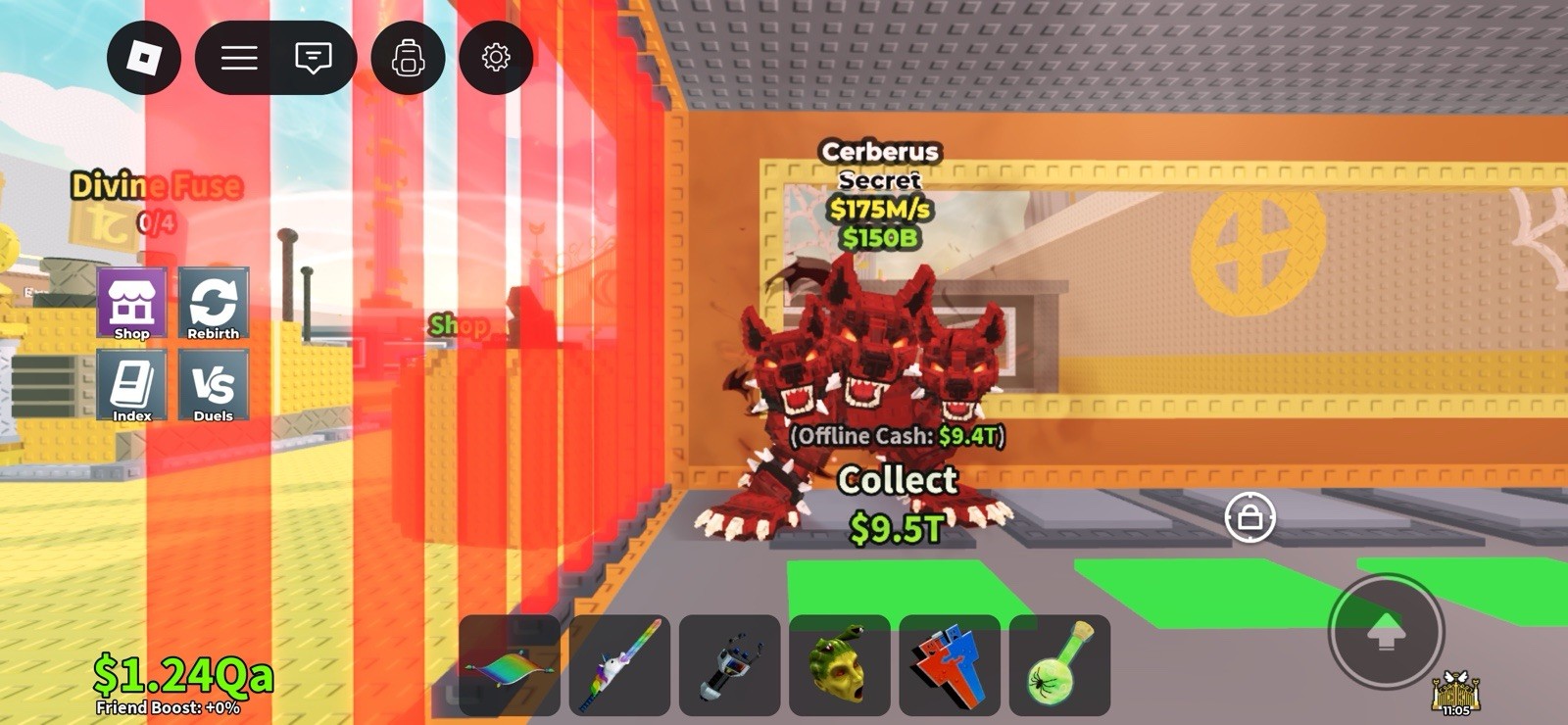 Roblox Cerberus Secret Generation Game Asset $175M/s $150B $9.4T Offline Cash