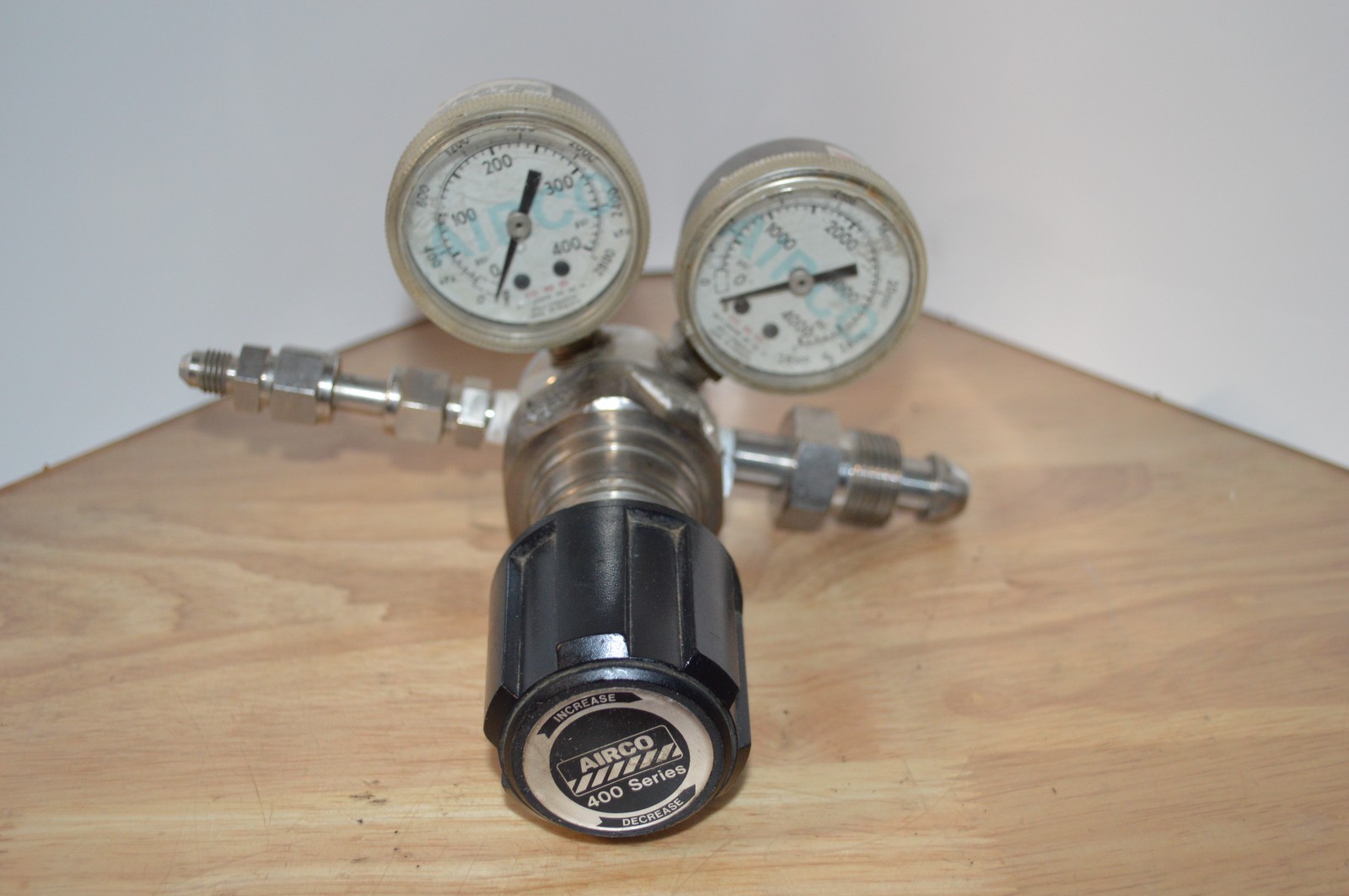 400 Series AIRCO stainless nitrogen Regulated Valves With AIRCO Gauges