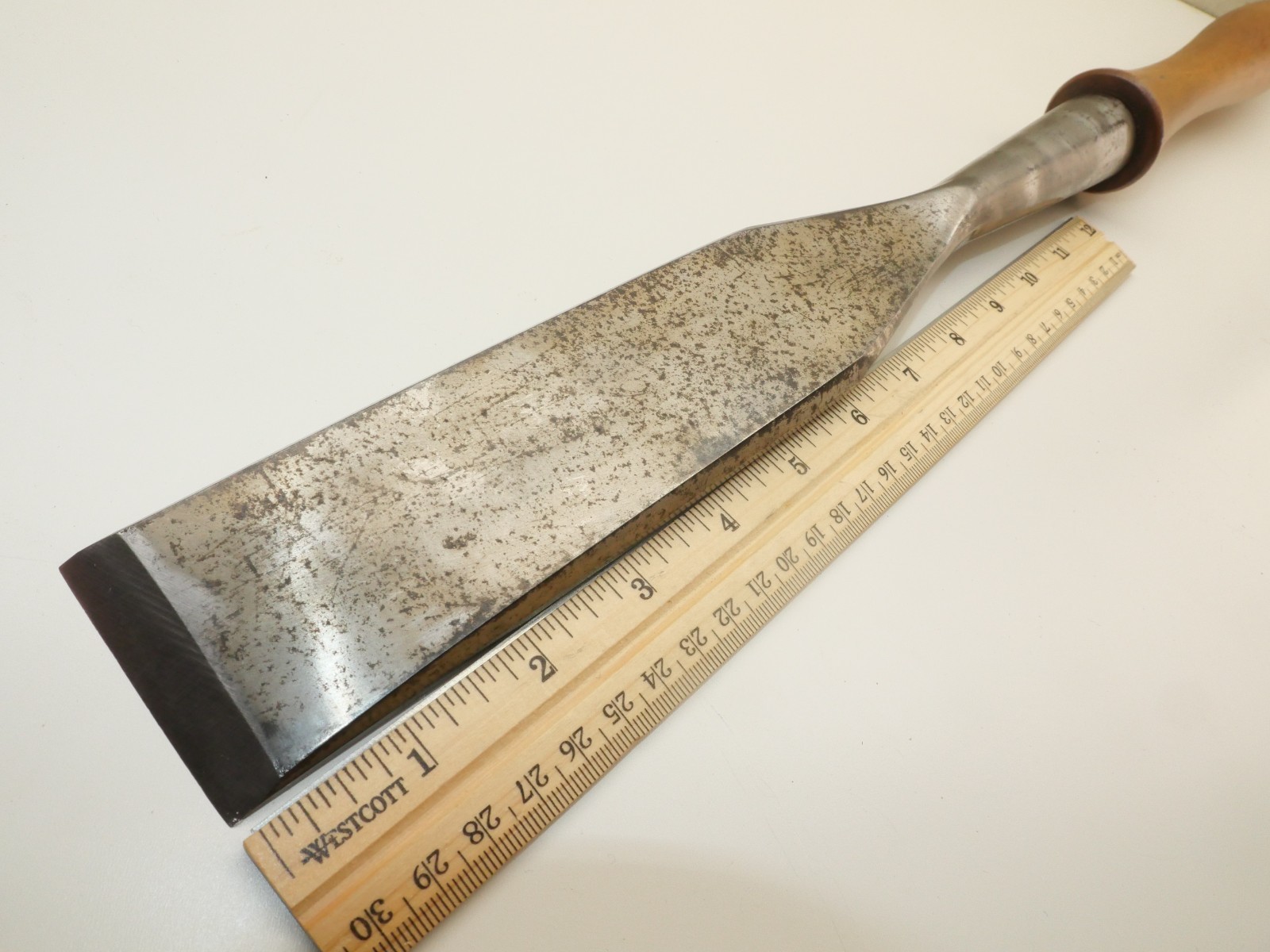Old tools Large Vintage 2" timber framing slick chisel