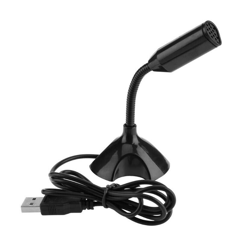 USB Mini Desktop Speech Microphone Stand For PC Laptop Computer Notebook Audio