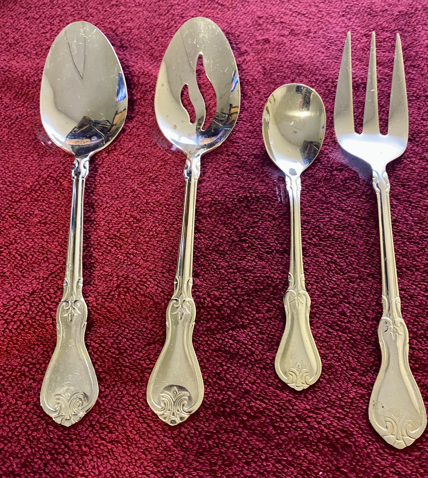 Alco  Stainless China Flatware Gold tone. Have Some Tarnish Please See Pics