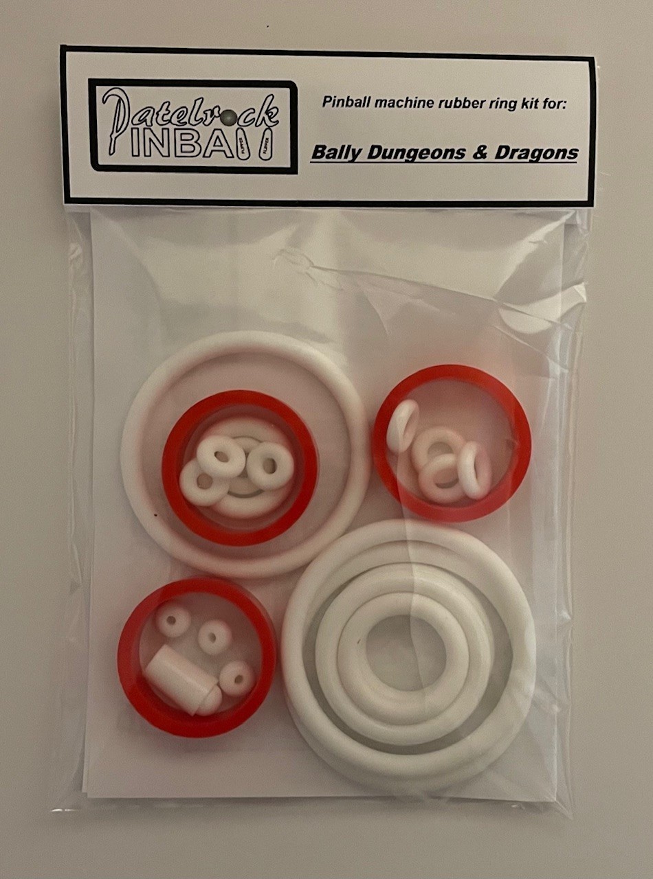 1987 Bally / Midway Dungeons & Dragons Pinball Machine Rubber Ring Kit