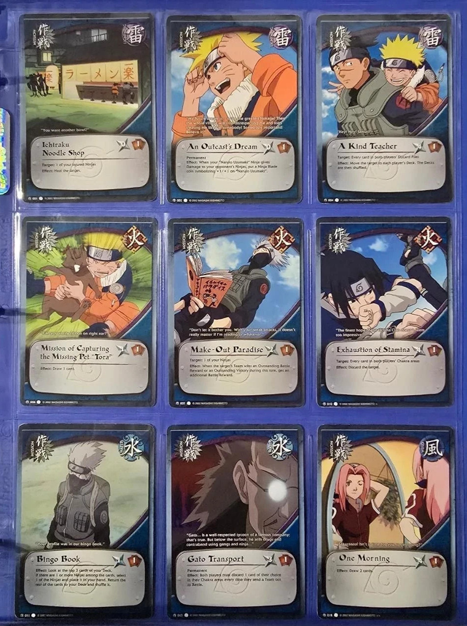 Naruto CCG Mission Cards #1-149 • PICK YOUR CARD • 1E/UNL • Mixed Rarities