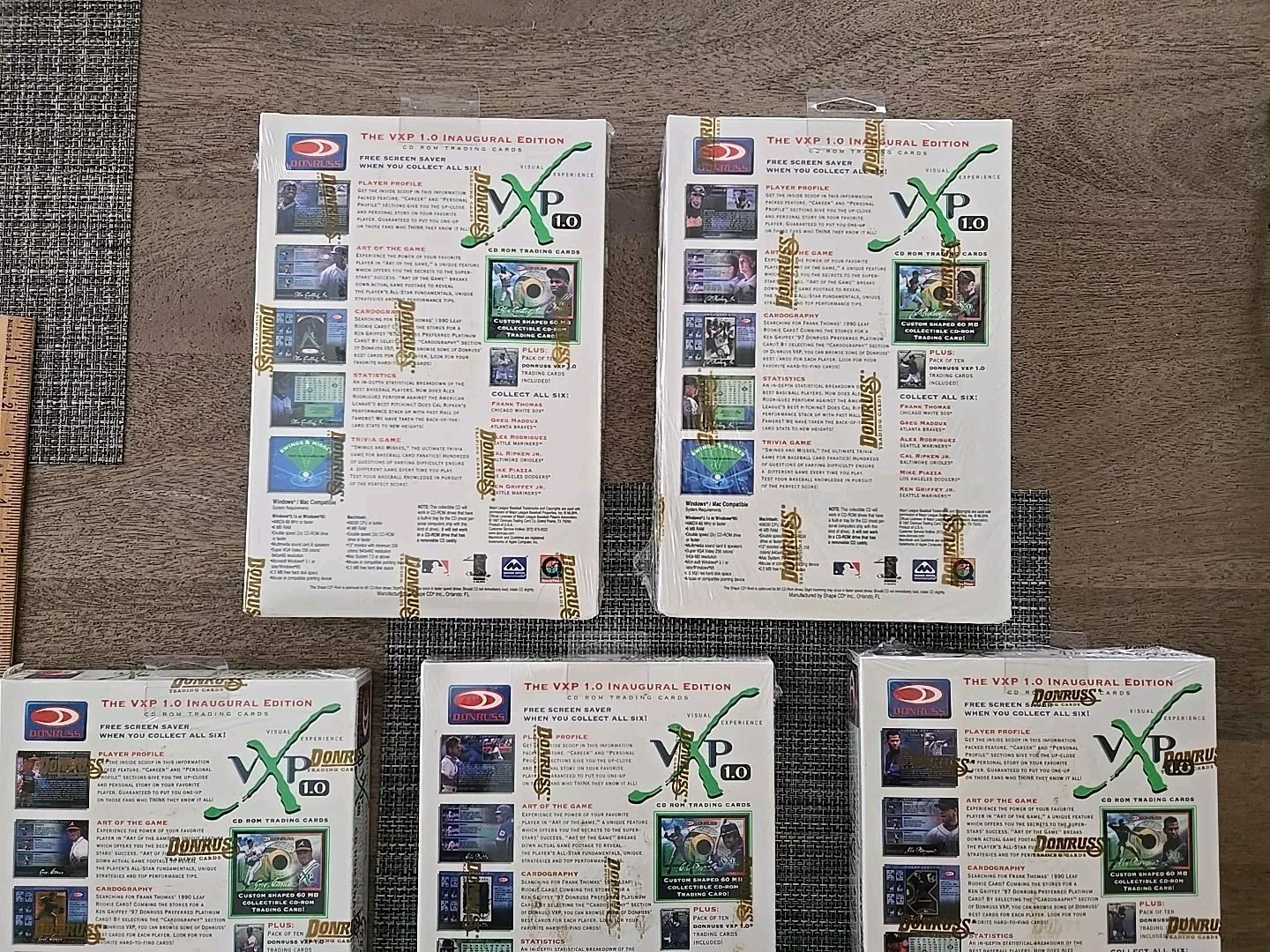 Donruss: VxP 1.0 CD Lot Of 5 Ken Griffey Jr. Ripken 1997 SEALED