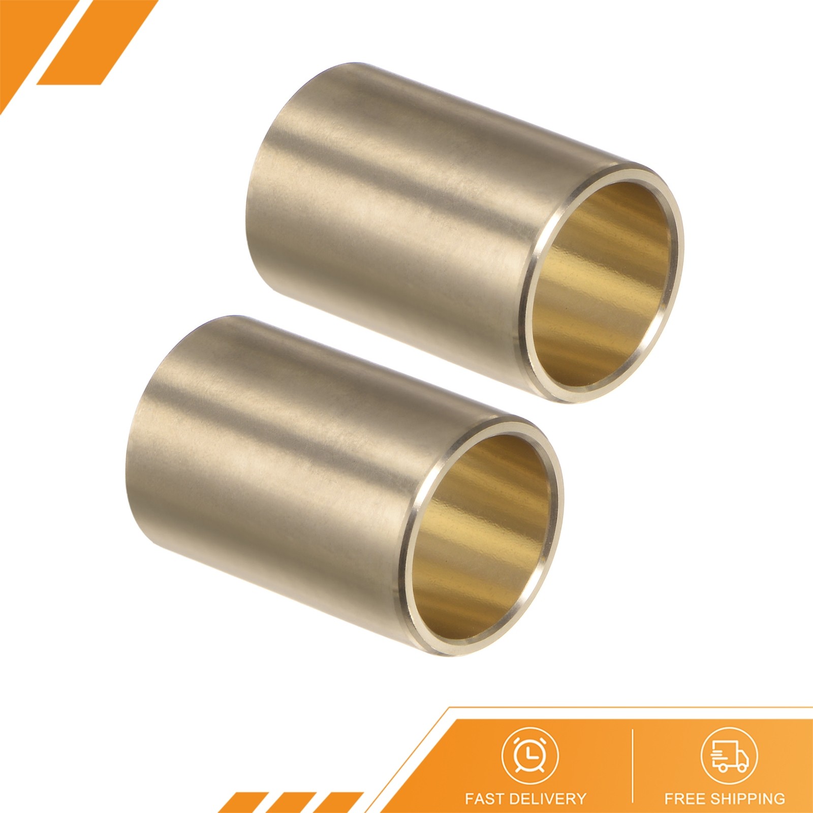 2pcs - Sleeve Bearings 5/8" x 3/4" x 1-1/8" Wrapped Oilless Bushings Cast Brass