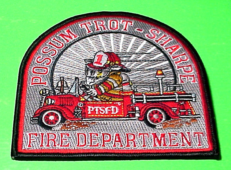 POSSUM TROT-SHARPE KENTUCKY  KY  4 3/4"  FIRE DEPT  PATCH  FREE SHIPPING!!!