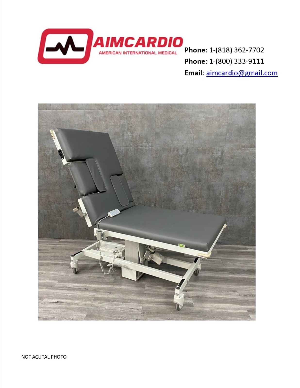 Echo Vascular Table| Refurbished| Warranty Included
