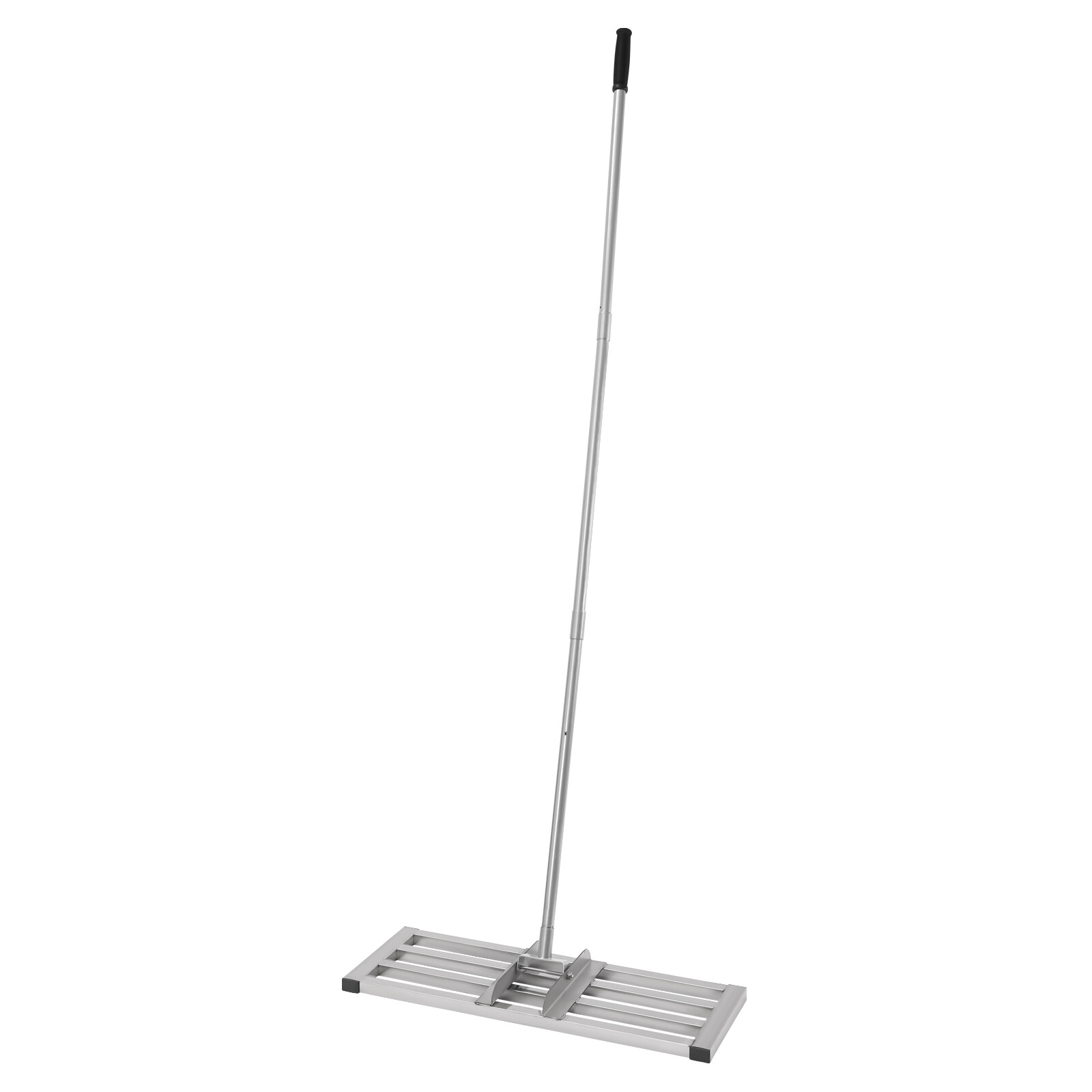 30" × 10" Stainless Steel Lawn Leveling Rake with Adjustable Length
