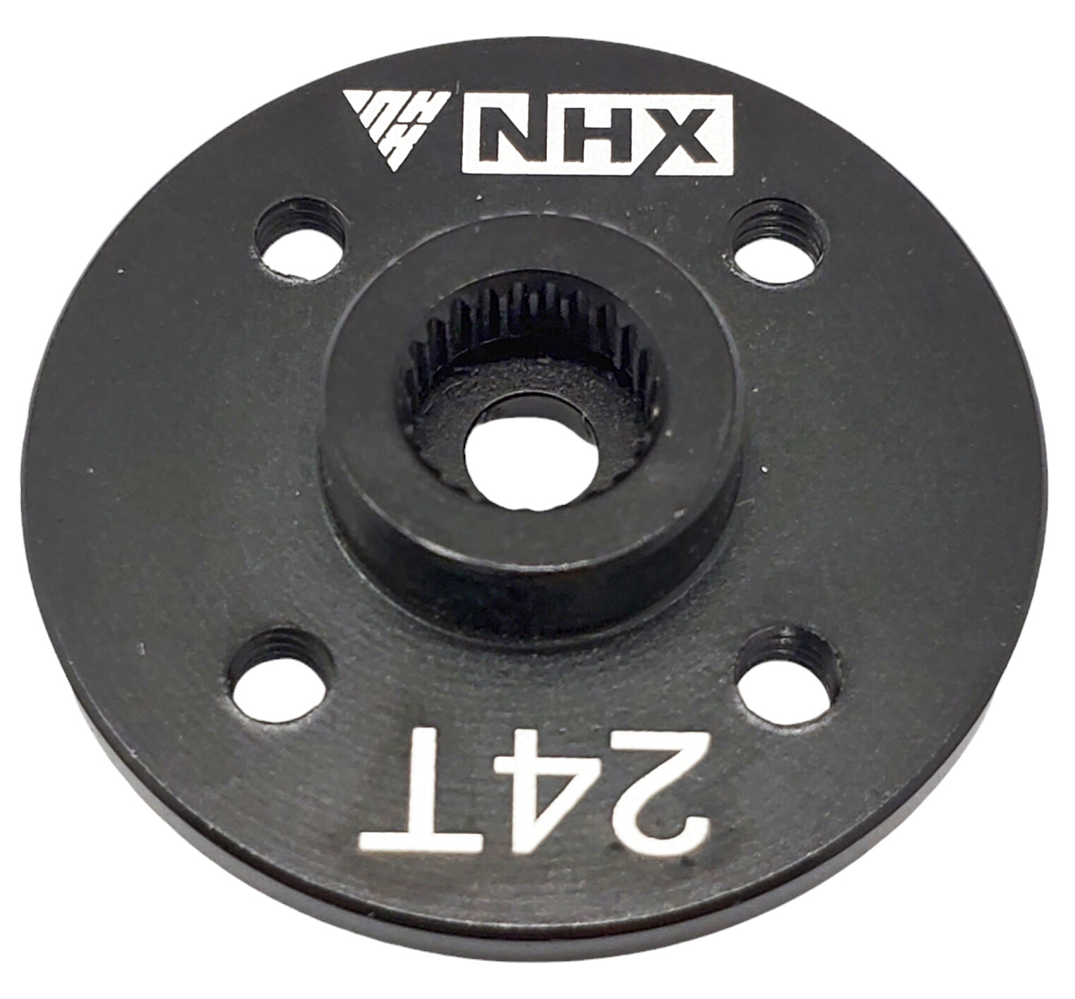 NHX RC Round Aluminum Servo Horn -24T - Black