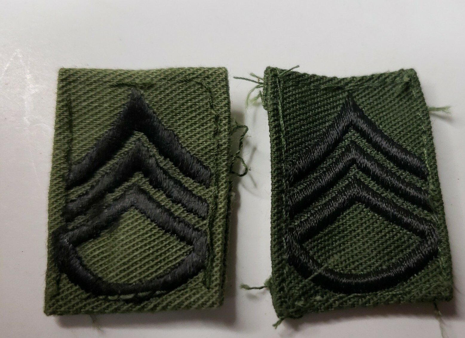 Genuine US Military Insignia Patch Sew On Set Of 2 Staff Sergeant Army