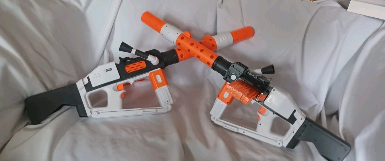 Star Wars Nerf First Order Stormtrooper Deluxe Blasters x2 LED Cosplay Helloween