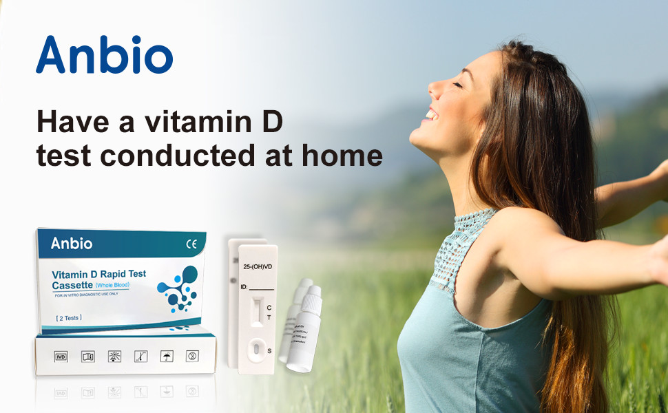 2Pcs*Vitamin D Test Kit Rapid Vitamin D Level Deficiency for Home Health Check