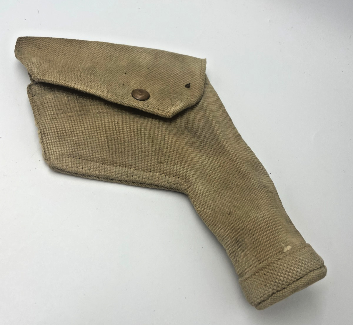 Vintage autunitic WW2 British Army Holster 37 Pattern Canvas Webbing - Nice Orig