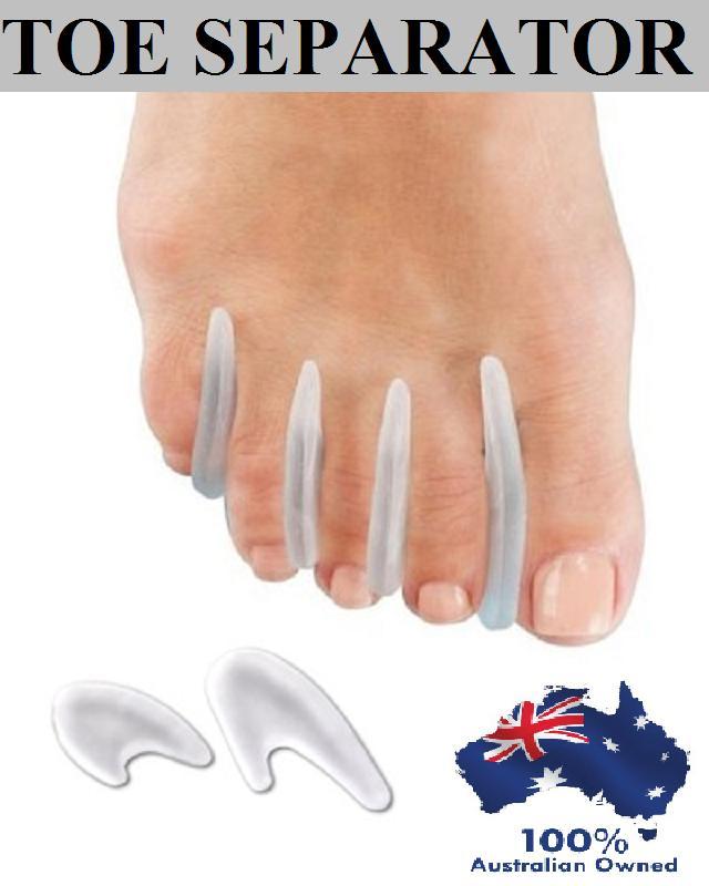 SILICONE GEL TOE BUNION SEPARATOR CORNS BLISTERS FOOT CARE PAIN PROTECTOR RELIEF