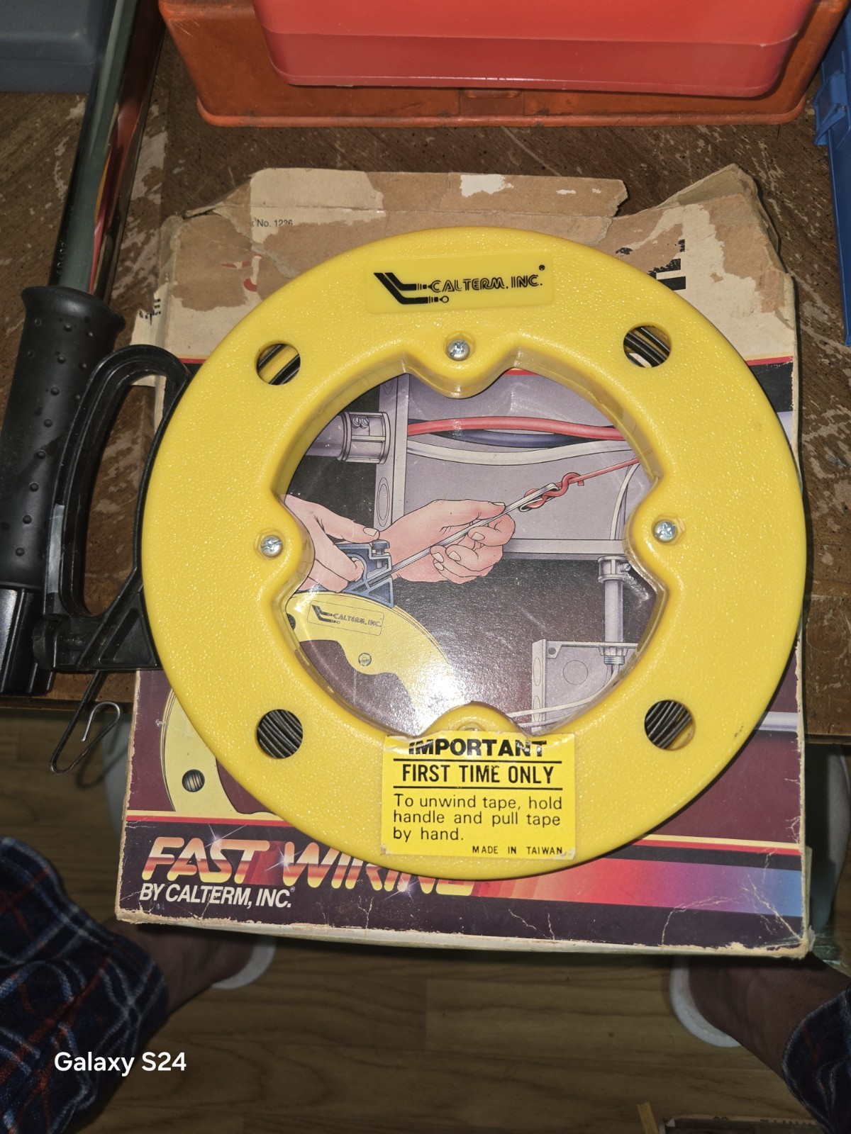 CALTERM INC. 50 FT FISH TAPE FOR WIRE PULLING WITH BOX