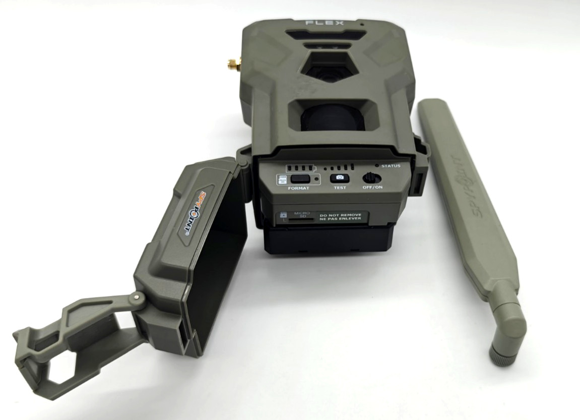 SPYPOINT FLEX Cellular Trail Camera 33MP 1080p - Unit & Antenna Only - TESTED